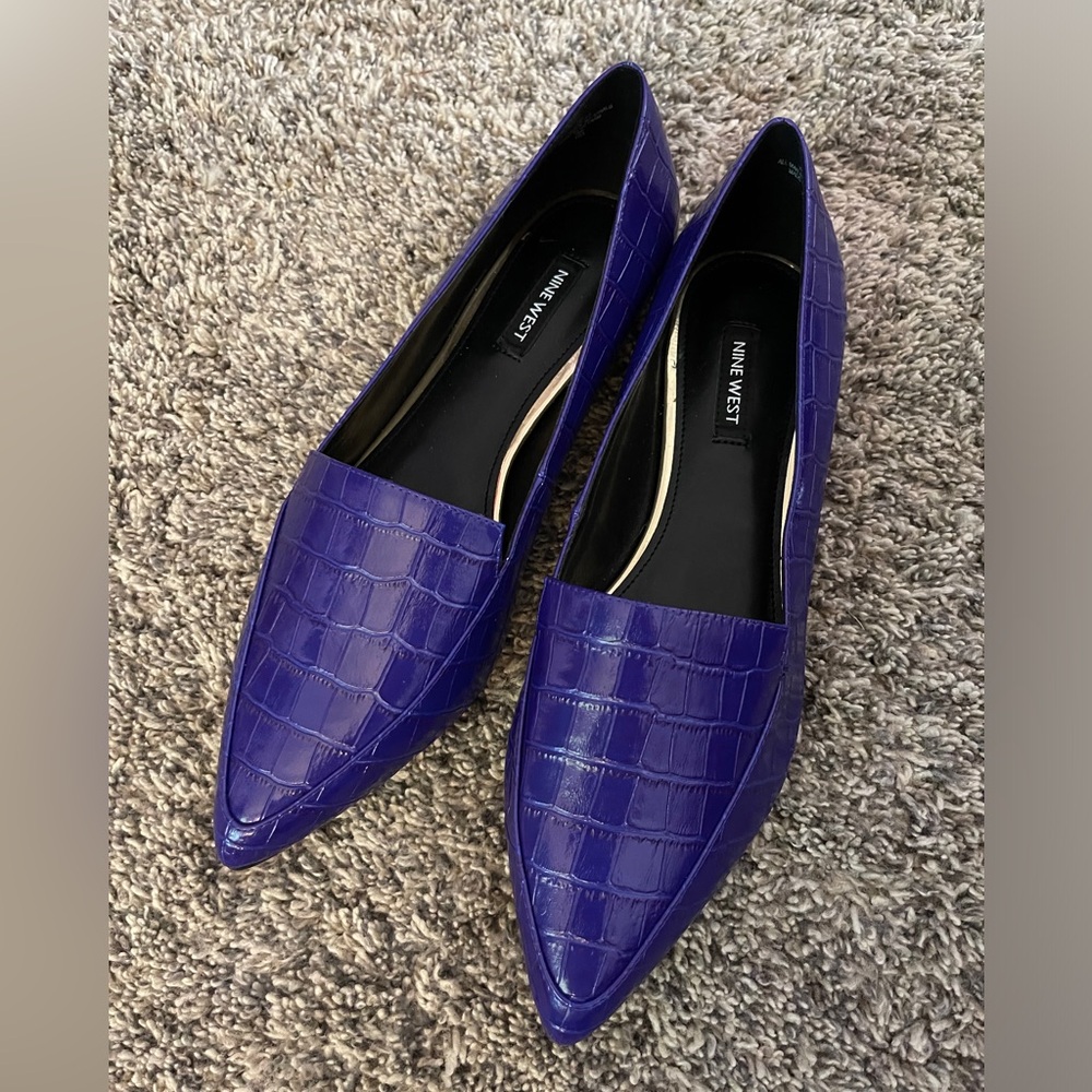 Nine West purple flats